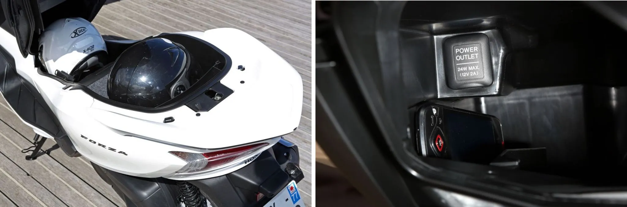 Coffre Casque Vide Poche Honda Forza Nss 300 1